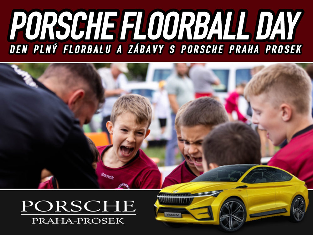 Zveme vás na Porsche Floorball Day 17. června v Porsche Praha - Prosek